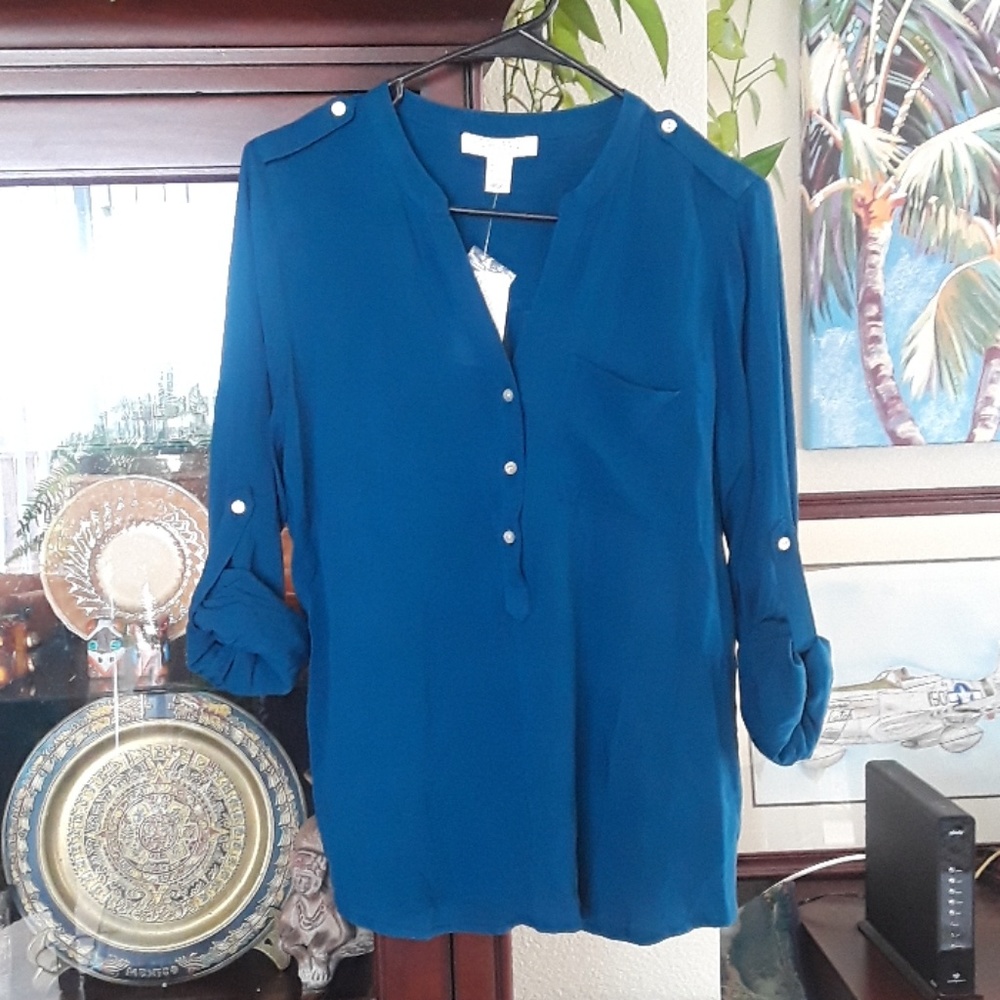 Forever 21 Blue Blouse